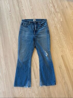 Citizens Of Humanity Estelle flare, ankle crop, Medium Blue Jeans